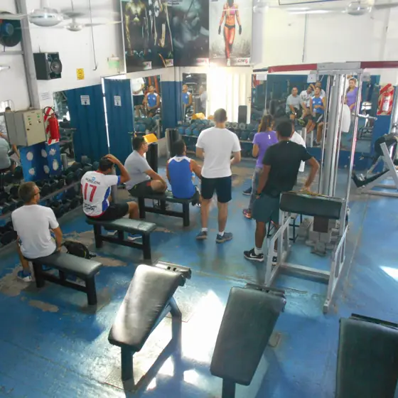 Sala de musculación del instituto